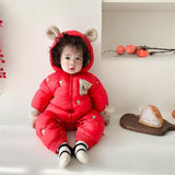 Baby Winter Clothes Velvet Padded Coat - Almoni Express