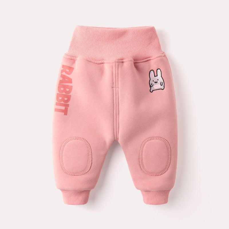 Baby winter plus velvet big PP pants - Almoni Express