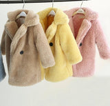 Big Kids Fur Coat In Autumn And Winter Coat - Almoni Express