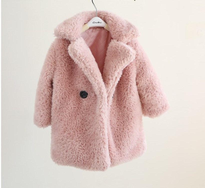 Big Kids Fur Coat In Autumn And Winter Coat - Almoni Express