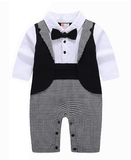 Boys' long-sleeved gentleman romper - Almoni Express