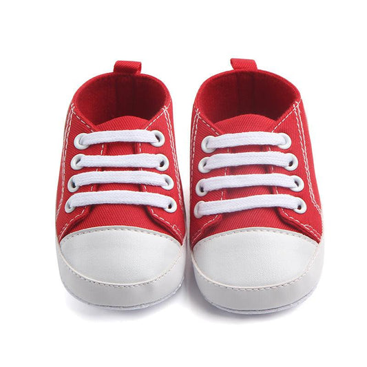 Canvas Classic Sports Sneakers Baby Boys Girls First Walkers Shoes Infant Toddler Soft Sole Anti-slip Baby Shoes - Almoni Express