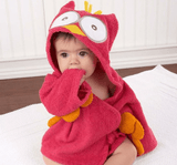 Cartoon Cute Animal Modeling Baby Bath Towels Baby Bathrobes Cotton Children's Bathrobes Baby Hooded - Almoni Express