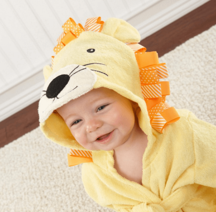 Cartoon Cute Animal Modeling Baby Bath Towels Baby Bathrobes Cotton Children's Bathrobes Baby Hooded - Almoni Express