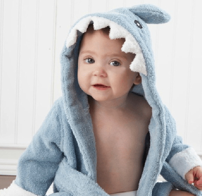 Cartoon Cute Animal Modeling Baby Bath Towels Baby Bathrobes Cotton Children's Bathrobes Baby Hooded - Almoni Express