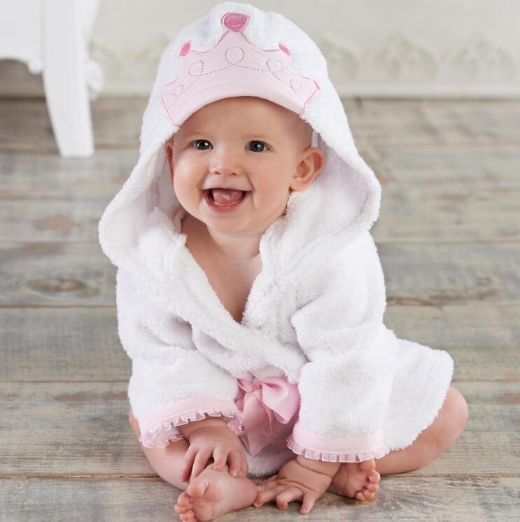 Cartoon Cute Animal Modeling Baby Bath Towels Baby Bathrobes Cotton Children's Bathrobes Baby Hooded - Almoni Express