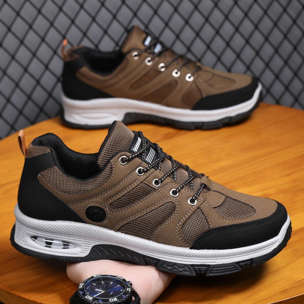 Casual Air Cushion Mesh Shoes Men Outdoor Breathable Lace-up Sneakers Running Sports Shoes - AL MONI EXPRESS