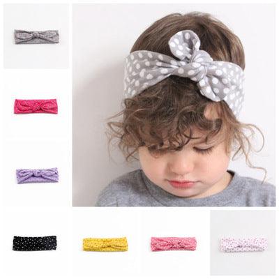 Children hair with elastic cloth, rabbit ears, headband baby hair belt spot wholesale - Almoni Express