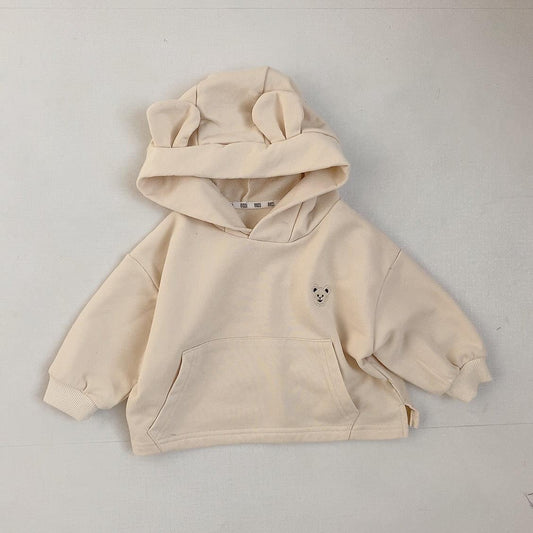 Children's Autumn Bear Hooded Sweatshirt - Almoni Express