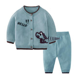 Children's Cardigan Suit Baby Outing Clothing - Almoni Express