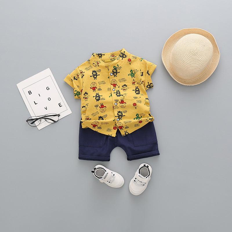 Children'S Clothing, Boys And Children'S Short-Sleeved Shorts - Almoni Express