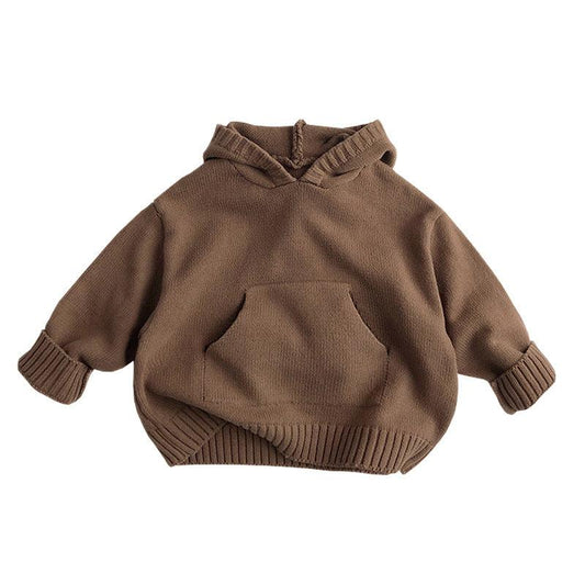 Children's Hoodie Retro Casual Sweater - Almoni Express