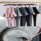 Children's Korean Version Of Non Inverted Velvet Skirt Thickened 380 Grams, Outer Wear Children's Pants - Almoni Express