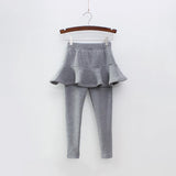 Children's Korean Version Of Non Inverted Velvet Skirt Thickened 380 Grams, Outer Wear Children's Pants - Almoni Express