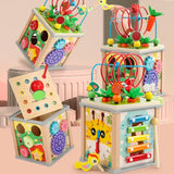 Children's Wooden Treasure Chest Multi-functional Puzzle - AL MONI EXPRESS