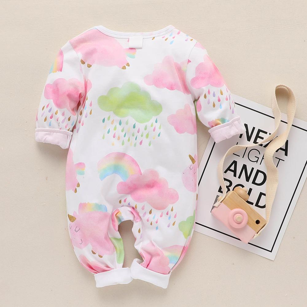 Colorful cloud baby one-piece clothes - Almoni Express