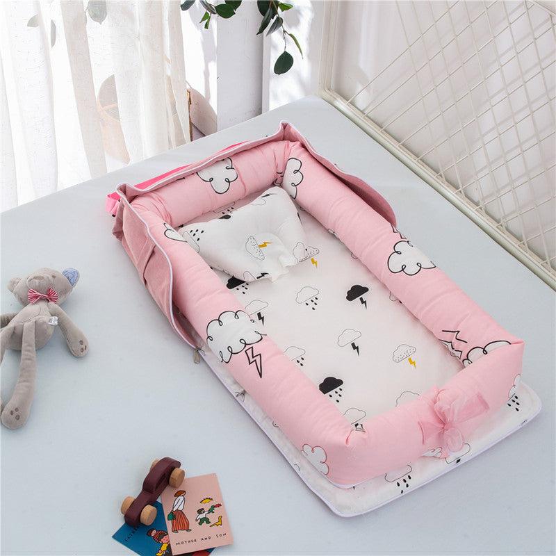 Cotton Portable Baby Crib Newborn Foldable - Almoni Express