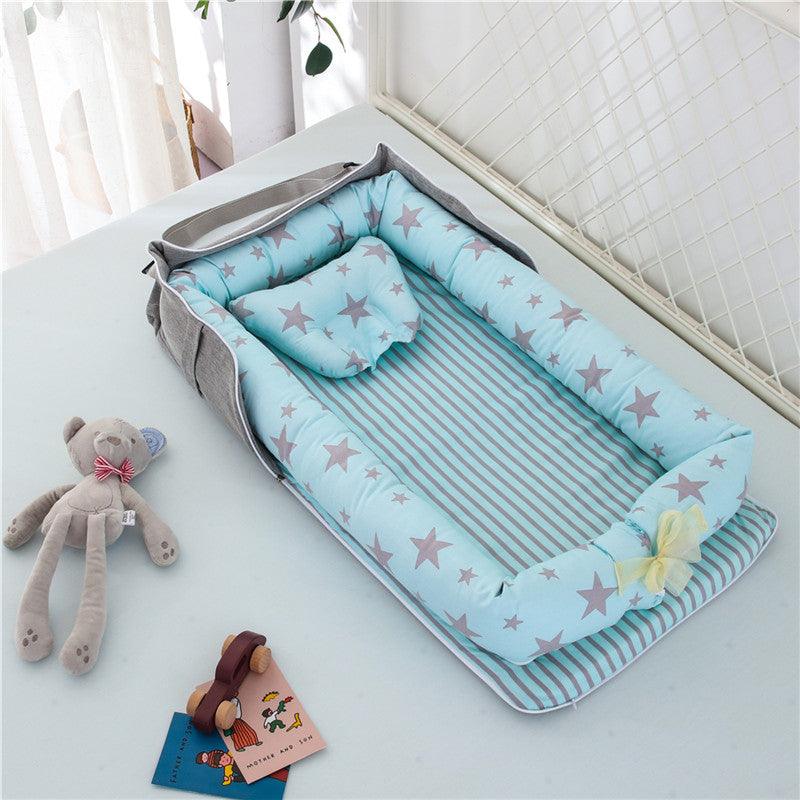 Cotton Portable Baby Crib Newborn Foldable - Almoni Express