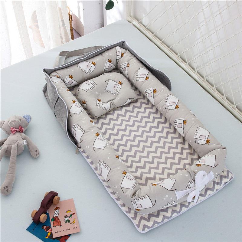 Cotton Portable Baby Crib Newborn Foldable - Almoni Express