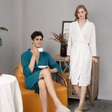 Couple Robes Sleepwear Women Men Loungewear Bathrobe - Almoni Express