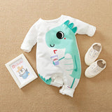 Cross-Border European And American Ins Baby Onesies Spring And Autumn Cotton Baby Cartoon Crawling Clothes Newborn Clothes Baby - Almoni Express