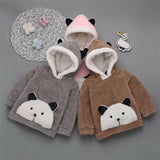 Cute bear ears wool sweater - Almoni Express