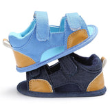 Denim baby Velcro sandals toddler shoes baby shoes - Almoni Express