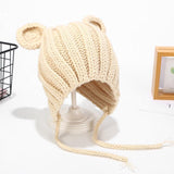 Ear Protection Knitted Baby Woolen Cute Hat - Almoni Express