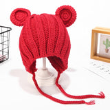 Ear Protection Knitted Baby Woolen Cute Hat - Almoni Express