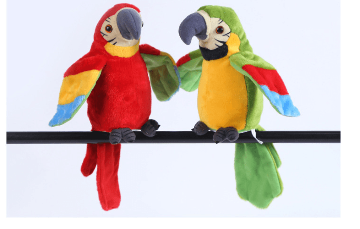 Electric Talking Parrot Plush Toy Cute Speaking Record Repeats - Almoni Express