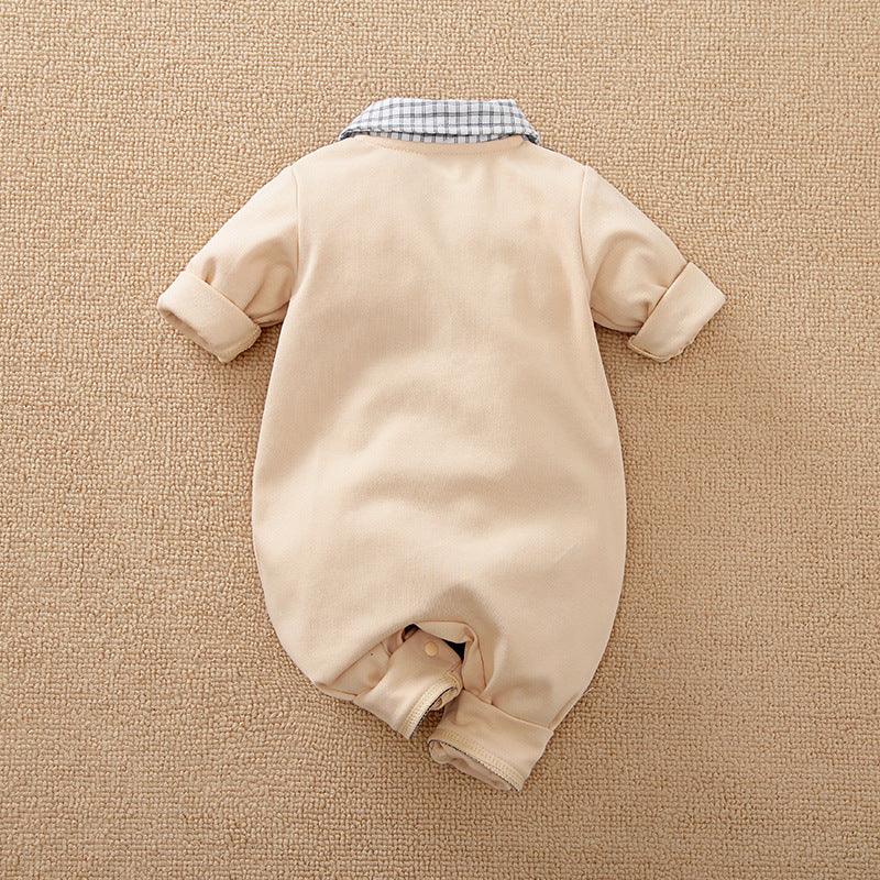 Fake Two Outer Clothing Newborn Clothing Crawl - Almoni Express