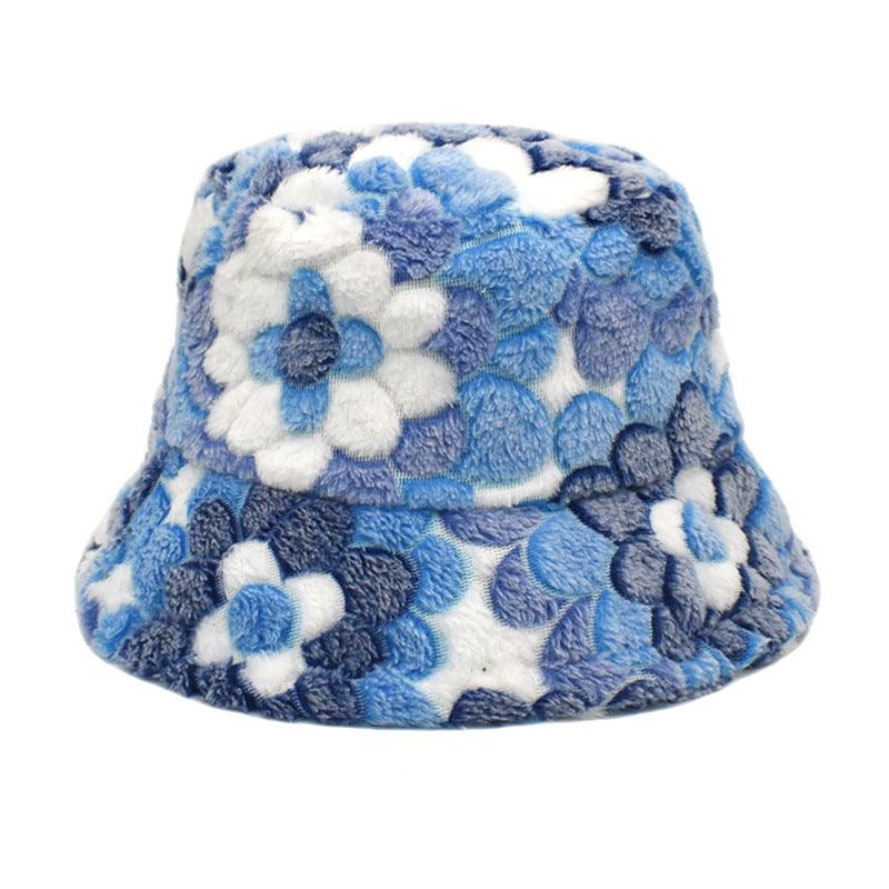 Fashion Fisherman Plush Outdoor All-matching Warm Bucket Hat - AL MONI EXPRESS