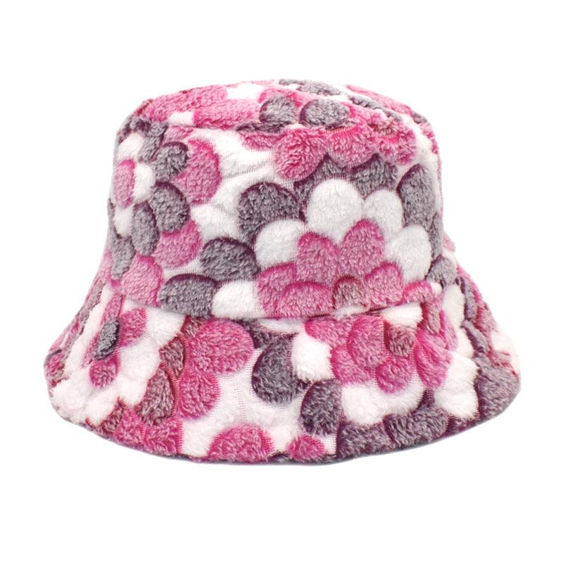 Fashion Fisherman Plush Outdoor All-matching Warm Bucket Hat - AL MONI EXPRESS