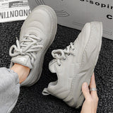 Fashion Thick-soled Anti-skid Shoes Ins Slip-on Casual Lazy Shoes Men Outdoor Breathable Lace-up Running Sports Sneakers - AL MONI EXPRESS