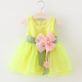 Foreign children new summer sleeveless dress baby girls gauze princess dress baby Korean clothing - Almoni Express