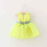 Foreign children new summer sleeveless dress baby girls gauze princess dress baby Korean clothing - Almoni Express