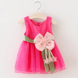 Foreign children new summer sleeveless dress baby girls gauze princess dress baby Korean clothing - Almoni Express