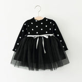 Foreign Children Years Of Foreign Trade Explosion Of Baby Cotton Long Sleeved Dress Korean Princess Dress Girls. - Almoni Express