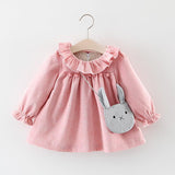 Foreign Trade Children's Wear Spring And Autumn New Version Of Girls' Cotton Long Sleeved Dress, Baby Princess Skirt Taobao Consignment - Almoni Express