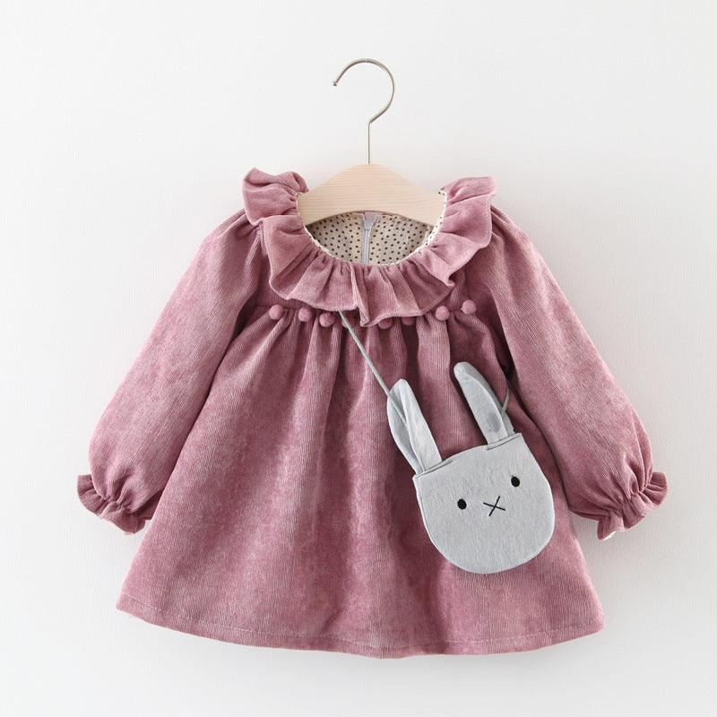 Foreign Trade Children's Wear Spring And Autumn New Version Of Girls' Cotton Long Sleeved Dress, Baby Princess Skirt Taobao Consignment - Almoni Express