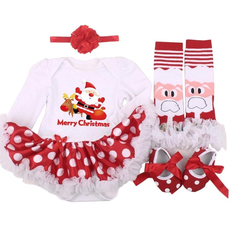 Four-piece Christmas Gift Newborn Clothing Set Baby - Almoni Express