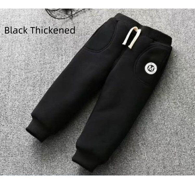 Free Shipping Baby Cotton Pants Ankle Banded Pants 0-6 Years Old Padded Fleece Trousers - Almoni Express