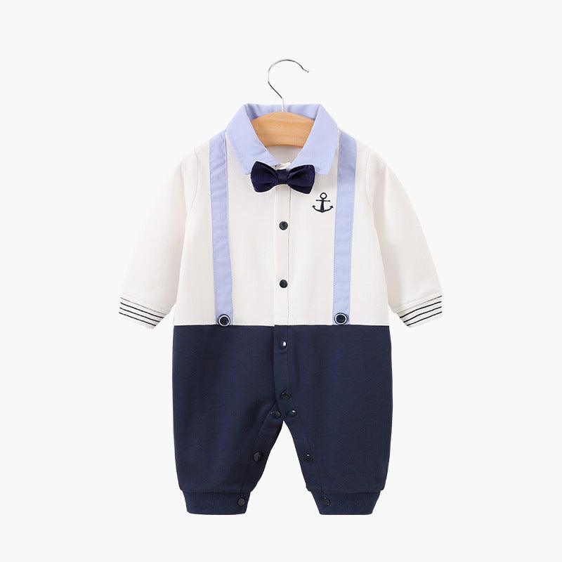 Gentleman's baby clothes long sleeve baby onesies - Almoni Express