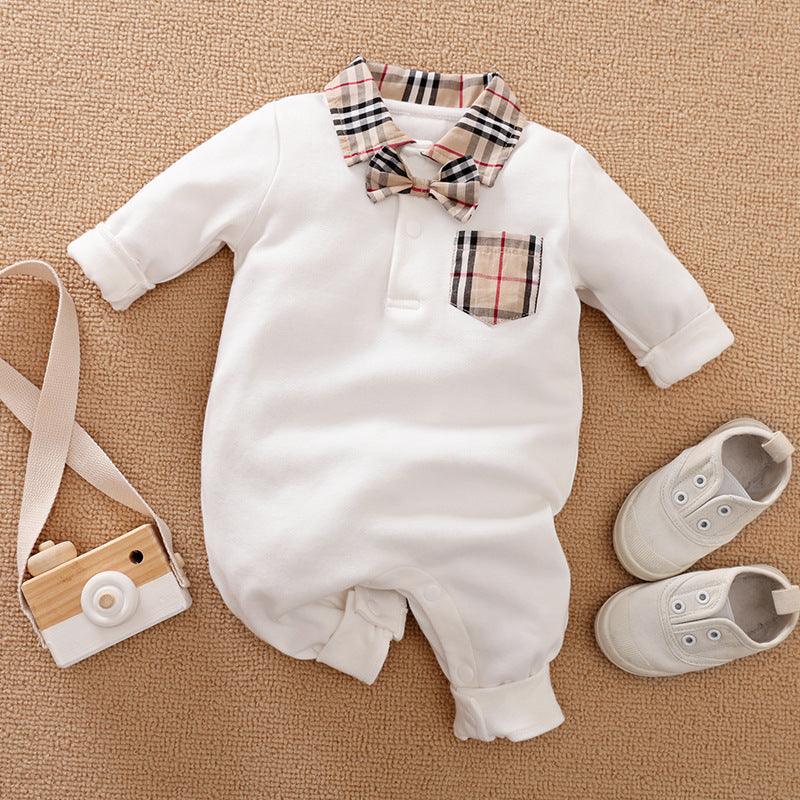 Gentleman's baby clothes long sleeve baby onesies - Almoni Express