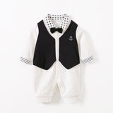 Gentleman's baby clothes long sleeve baby onesies - Almoni Express