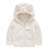 Girls faux fur winter jacket - Almoni Express