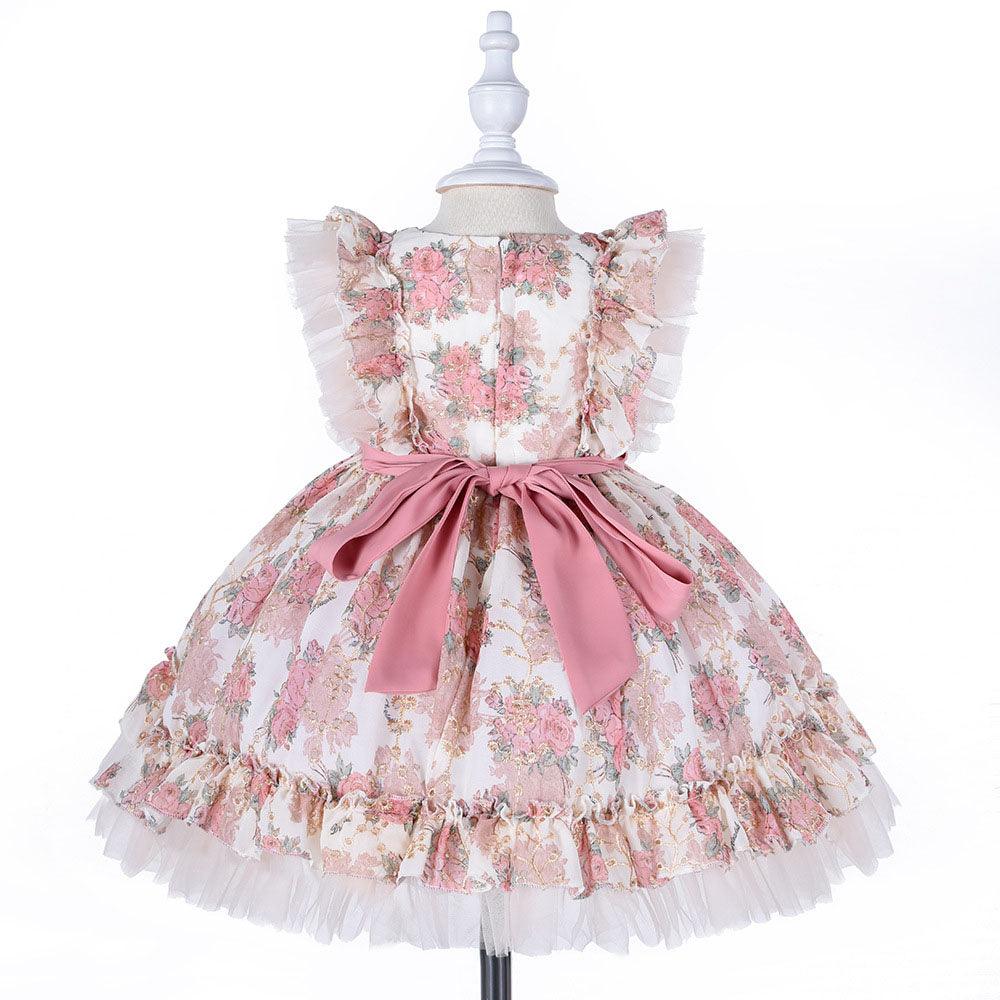 Girls Princess Dress Host Flower Girl - Almoni Express