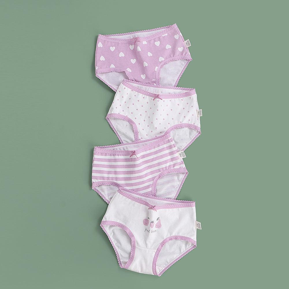 Girls' Underwear Children's Briefs Pure Cotton - Almoni Express