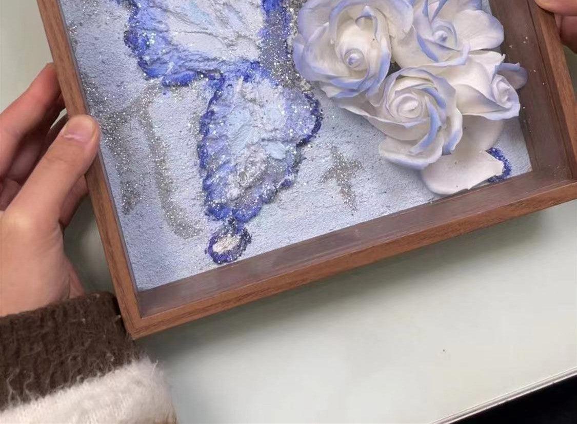Handmade DIY Butterfly Rose Photo Frame Material Package - Almoni Express