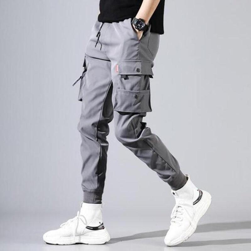 Ice Silk Spring And Summer Men's Casual Pants Men's Sports Overalls - AL MONI EXPRESS